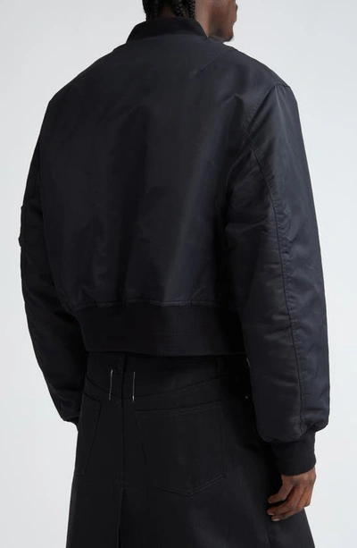 Shop Takahiromiyashita The Soloist Convertible Nylon Bomber Jacket In Black