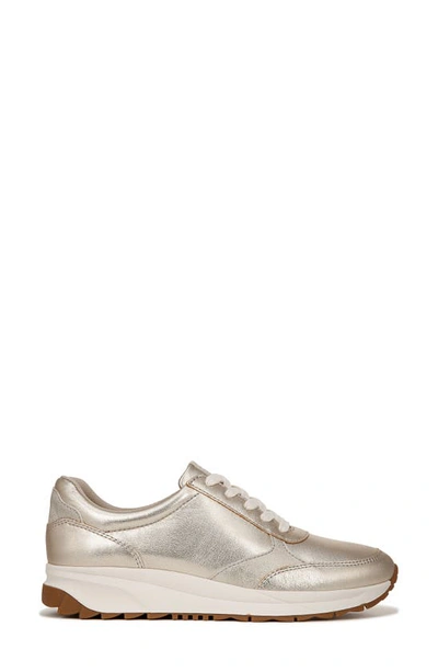 Naturalizer Shay Womens Leather Metallic Casual And Fashion Sneakers In Champagne Leather