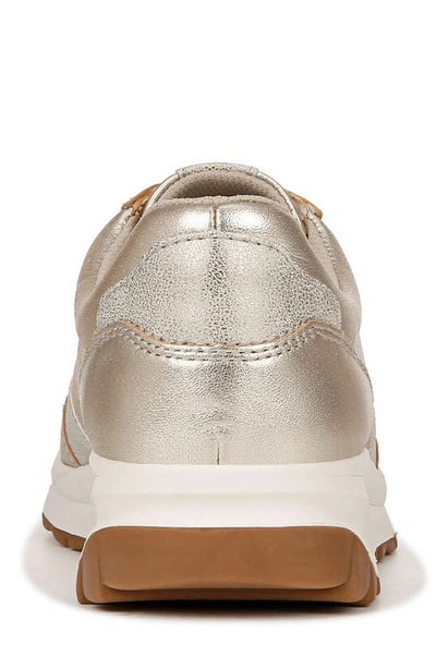 Naturalizer Shay Womens Leather Metallic Casual And Fashion Sneakers In Champagne Leather