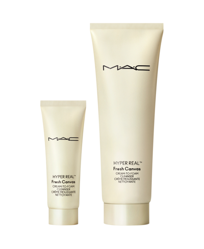 Shop Mac Hyper Real Fresh Canvas Cream-to-foam Cleanser, 4.2 Oz. In No Color