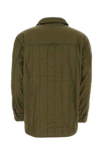 Shop Canada Goose Man Military Green Nylon Carlyle Padded Jacket