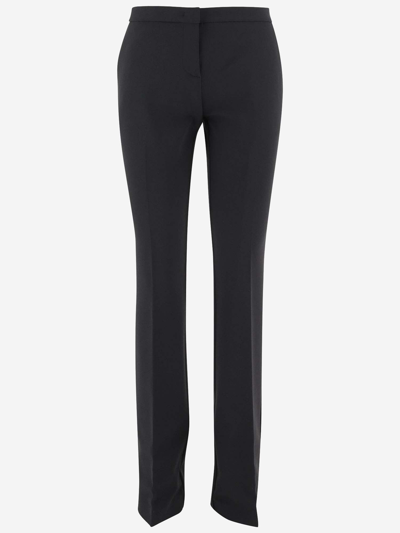 Shop Pinko Stretch Jersey Pants In Black