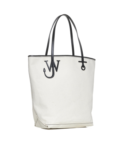 Shop Jw Anderson Tote In Natural/ Black