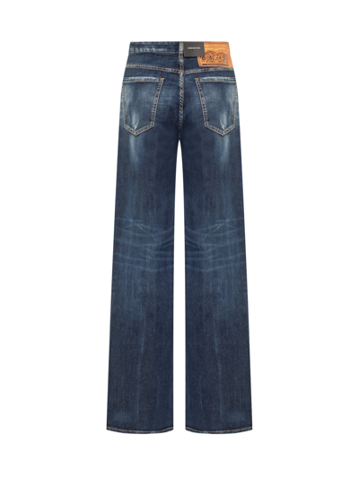 Shop Dsquared2 Traveller Jeans In Navy Blue