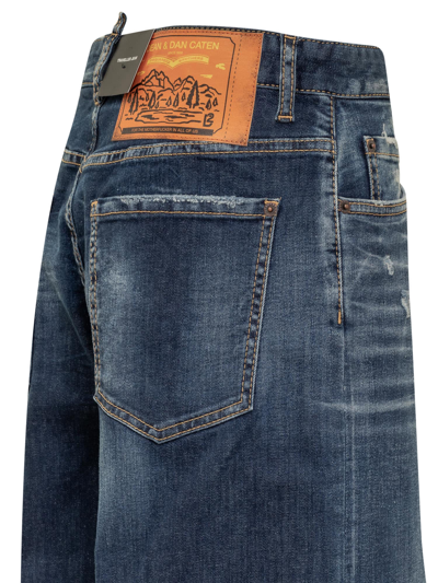 Shop Dsquared2 Traveller Jeans In Navy Blue