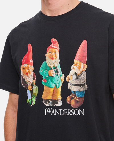 Shop Jw Anderson Gnome Trio T-shirt In Black