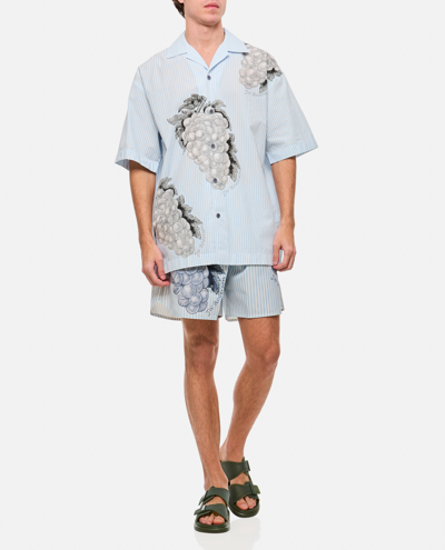 Shop Jw Anderson Short Sleeve Shirt In Clear Blue