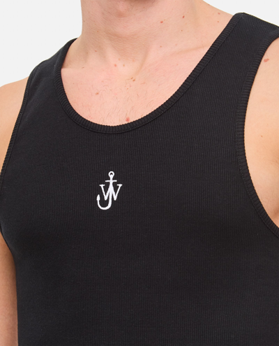 Shop Jw Anderson Anchor Embroidery Tank Top In Black