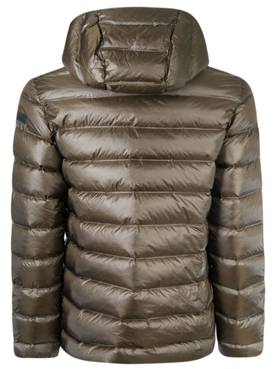 Shop Rrd - Roberto Ricci Design Classic Fitted Padded Jacket In Military Green