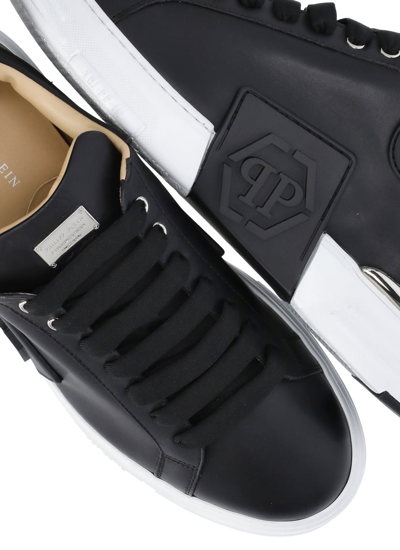 Shop Philipp Plein Phantom Kicks Sneakers In Black