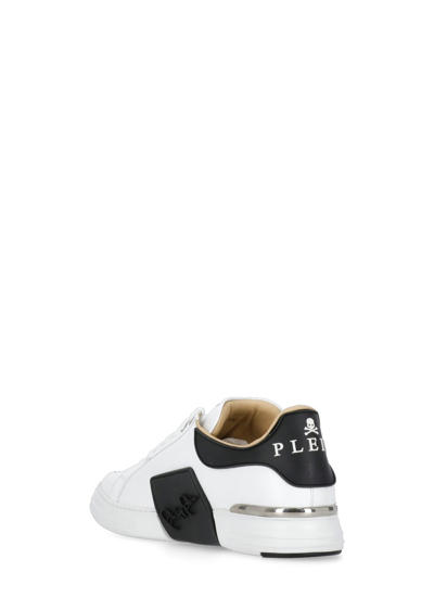 Shop Philipp Plein Phantom Kicks Sneakers In White