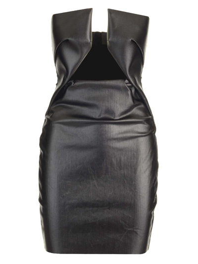 Shop Rick Owens Mini Dress In Black