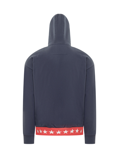 Shop Givenchy Stars Hoodie In Deep Blue