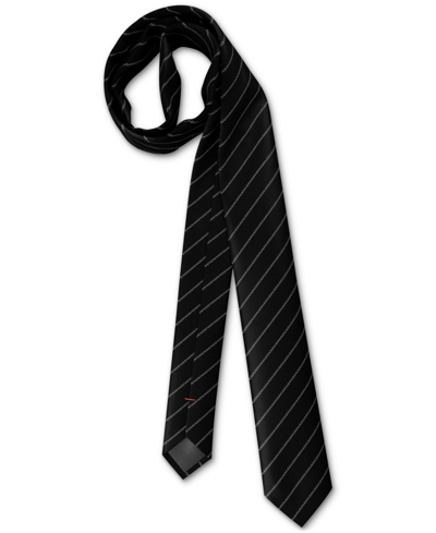 Shop Hugo By  Boss Men's Silk Stripe Jacquard Tie In Black