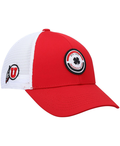 Shop Black Clover Men's Red, White Utah Utes Motto Trucker Snapback Hat In Red,white