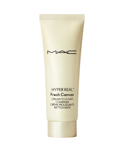 Shop Mac Hyper Real Fresh Canvas Cream-to-foam Cleanser, 1 Oz. In No Color