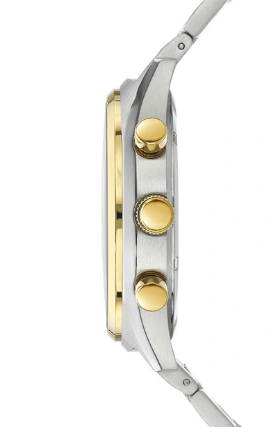 Porsamo Bleu Charlie Stainless Steel Multifunction Two Tone Men's Watch 1261dchs In Two Tone