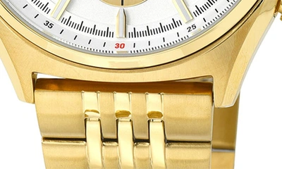 Porsamo Bleu Charlie Stainless Steel Multifunction Gold Tone Men's Watch 1261echs In Gold