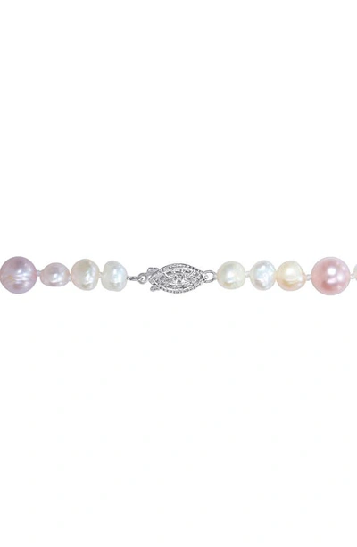 Delmar 7.5–8mm Multicolor Cultured Freshwater Pearl Necklace In Multicolor