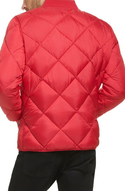 Shop Calvin Klein Reversible Quilted Jacket In Deep Red