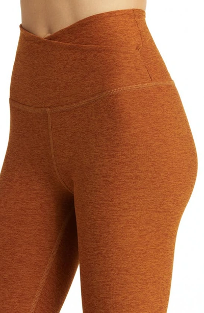 Shop Beyond Yoga At Your Leisure High Waist Leggings In Cinnamon Heather