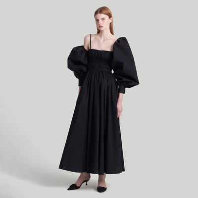 Shop Altuzarra 'andrea' Dress In Black