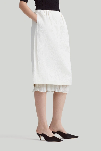 Shop Altuzarra 'fannie' Skirt In Ivory