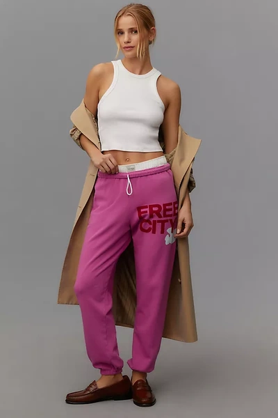 Shop Freecity Sweatpants In Pink