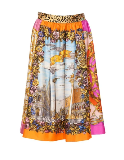 Shop Moschino Skirts In Multicolour