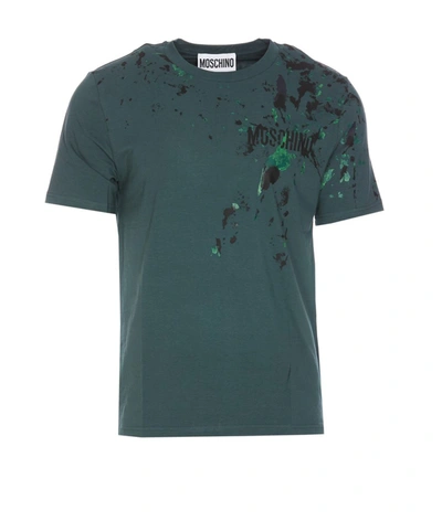 Shop Moschino T-shirts And Polos In Green