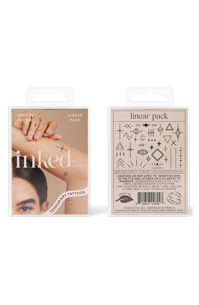 Inked By Dani Linear Temporary Tattoos In Black