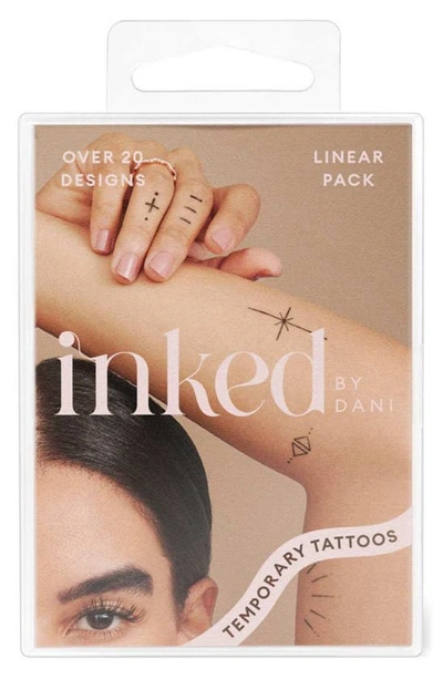 Shop Inked By Dani Linear Temporary Tattoos In Black