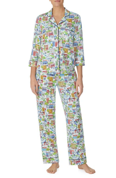Shop Kate Spade Print Pajamas In Novel Pt