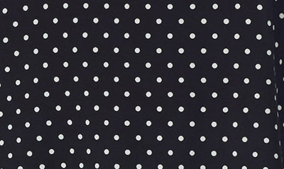 Shop Kate Spade Sleeveless Short Pajamas In Black Ivory Dot