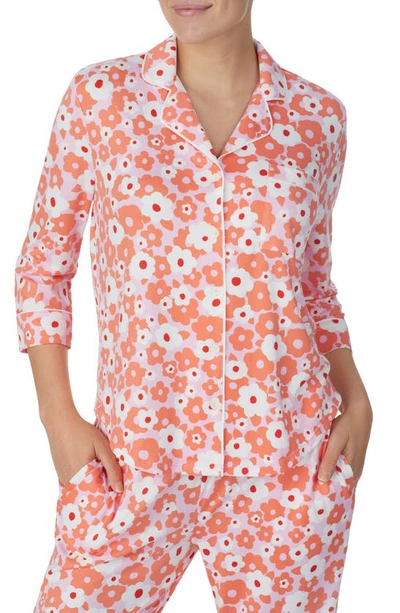 Shop Kate Spade Print Pajamas In Pink Flower Print