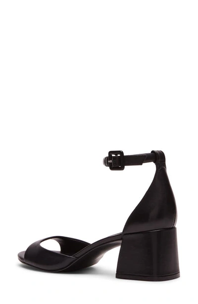 Shop Steve Madden Ella Ankle Strap Sandal In Black Leat