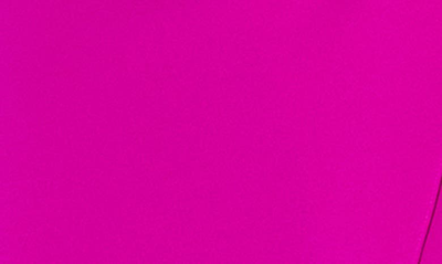 Xscape Strapless Side Ruched Scuba Crepe Gown In New Fuchsia