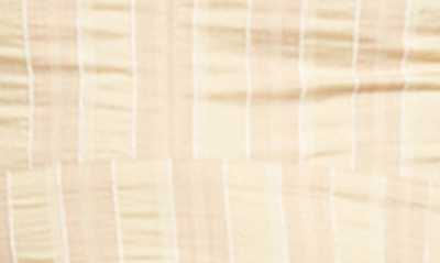 Shop En Saison Brubeck Stripe Midi Dress In Peach Taupe