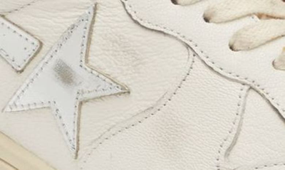 Golden Goose Running Sneaker In White/ Silver