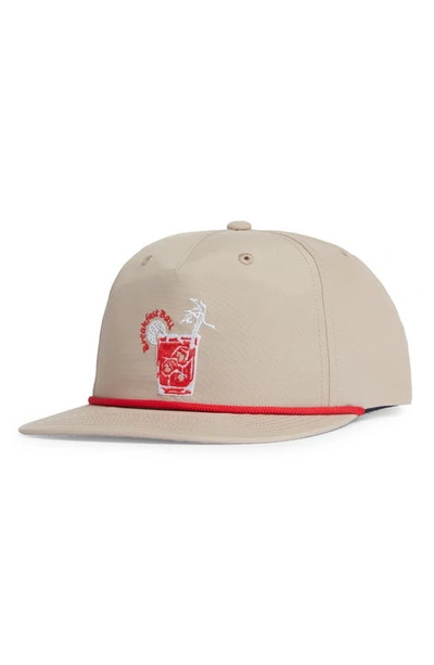 Shop Swannies Porter Water Repellent Peached Baseball Cap In Tan