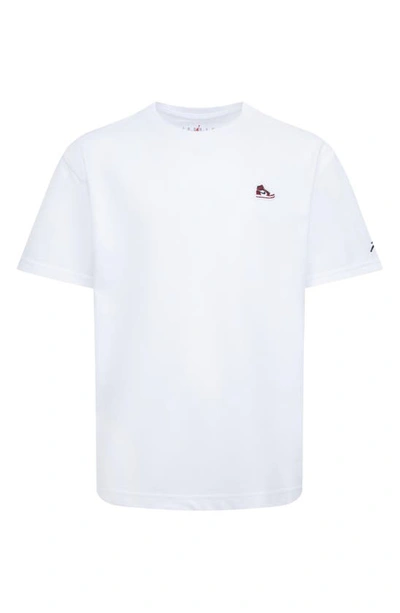 Shop Jordan Kids' Patch T-shirt In White