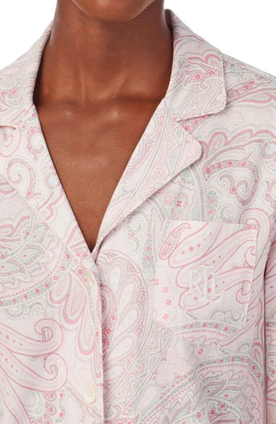 Shop Lauren Ralph Lauren Paisley Pajamas In Blush Print
