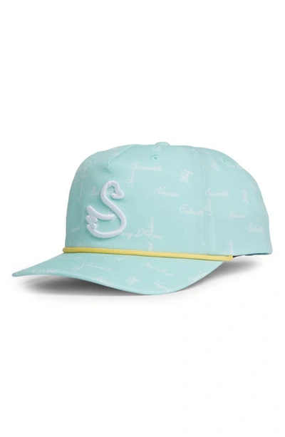 Shop Swannies Larsen Baseball Cap In Aqua