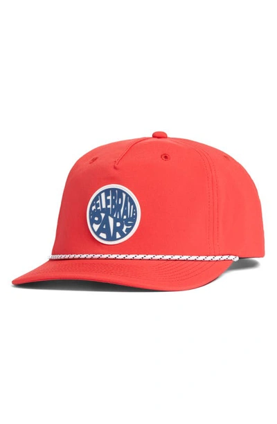Shop Swannies Simon Snapback Cap In Red/ Navy