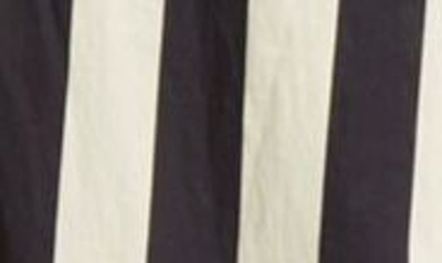 Shop Farm Rio Mixed Stripe Tie Back Minidress In Black