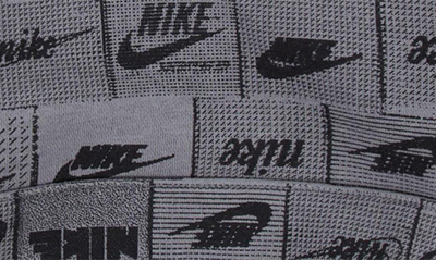Shop Nike Kids' Logo Print Fleece Hoodie In Smoke Grey
