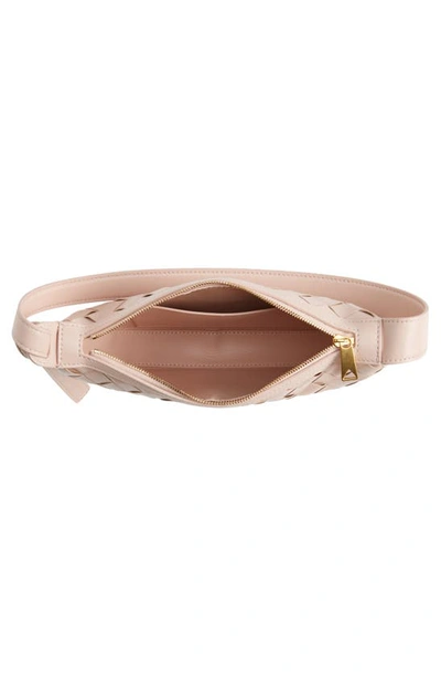 Bottega Veneta Women Sunrise Mini Leather Shoulder Bag In Pink