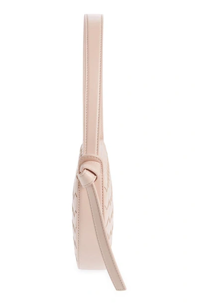 Bottega Veneta Women Sunrise Mini Leather Shoulder Bag In Pink
