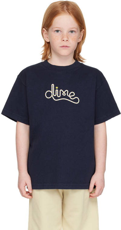 Shop Dime Kids Navy Kart T-shirt