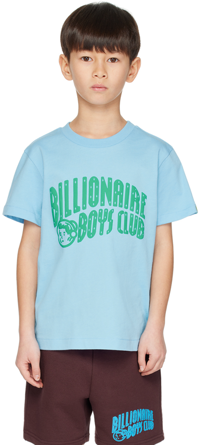 Shop Billionaire Boys Club Kids Blue Printed T-shirt In Sky Blue